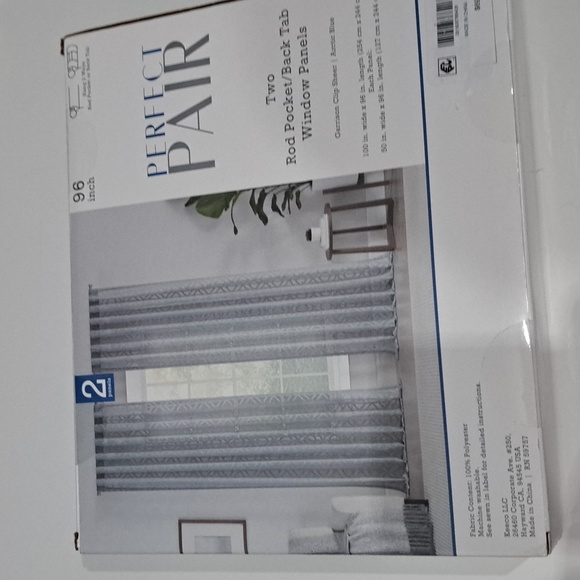 Perfect Pair Garrison Clip Sheer Drapery Panel Pair - Picture 3 of 7